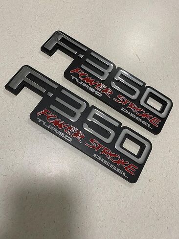 2 Pack New 350 Power Turbo Diesel Emblem Left Right Side 3D Badges Compatible with 350 Nameplate in Kuwait