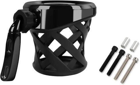 Universal Motorcycle Cup Holder for Harley Davidson Touring Road King, Dyna, Road Glide Limited, Fat Boy, Street Glide, Sportster XL883 1200, Electra Glide, Honda Goldwing GL1800 (5.3-inch) in Saudi Arabia