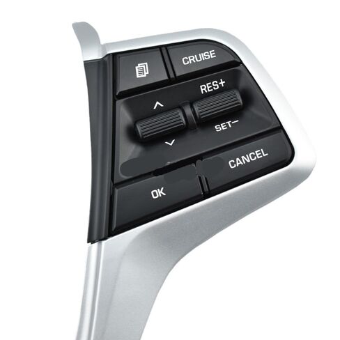 Steering Wheel Mounted Cruise Control Switch Butto Cruise Control Steering Wheel Bluetooth Buttons/Fit for Hyundai Accent 2019 2020 2021 2022 2023(Piano Black) in Saudi Arabia