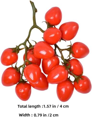 محاكاة الطماطم الكرز الفاكهة الاصطناعية الحلي الطماطم الصغيرة للمنزل المطبخ ديكور الطاولة خفيفة الوزن عرض حديقة الطماطم in Saudi Arabia