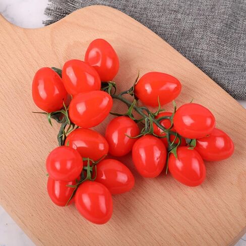 محاكاة الطماطم الكرز الفاكهة الاصطناعية الحلي الطماطم الصغيرة للمنزل المطبخ ديكور الطاولة خفيفة الوزن عرض حديقة الطماطم in Saudi Arabia