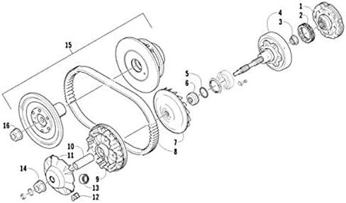 Wet Clutch Fits Artic Cat 400 (2013-2017), 500 (2013-2019) KYMCO MXU400 in Saudi Arabia