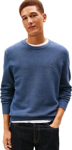 Tommy Hilfiger Men's Structured Crew Neck Sweater in Saudi Arabia