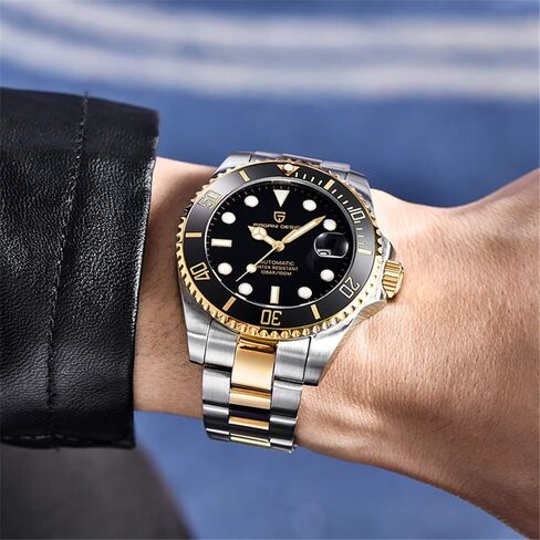 LACZ DENTON Pagani Design PD1639 Men Mechanical Wristwatch Ceramic Bezel Automatic Watch Sapphire Glass Watch for Men Waterproof 100M Sports Watches Japan NH35A Movement in Saudi Arabia