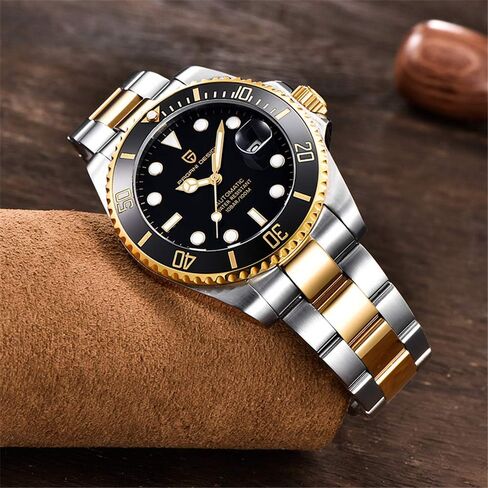 LACZ DENTON Pagani Design PD1639 Men Mechanical Wristwatch Ceramic Bezel Automatic Watch Sapphire Glass Watch for Men Waterproof 100M Sports Watches Japan NH35A Movement in Saudi Arabia