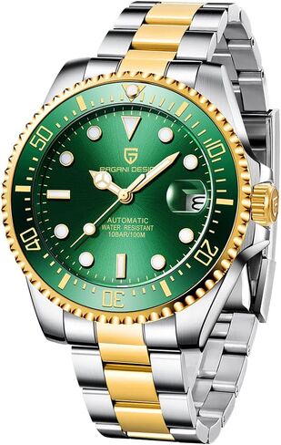 LACZ DENTON Pagani Design PD1639 Men Mechanical Wristwatch Ceramic Bezel Automatic Watch Sapphire Glass Watch for Men Waterproof 100M Sports Watches Japan NH35A Movement in Saudi Arabia