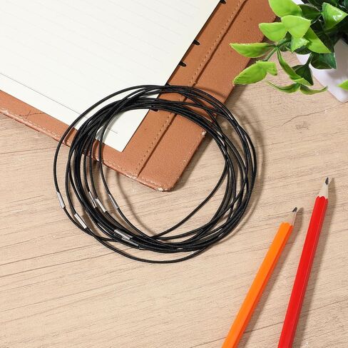 10 Pcs Elastic Bands for Notebook Connecting Inserts Notebook Elastic Stretchy Closure Loop Jump Bands Accessories for Travel Journal Refills(Black, Standard Size) in Saudi Arabia