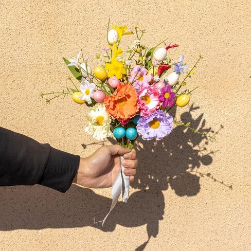 violetevergarden 8 حزمة زينة عيد الفصح للمنزل 17 بوصة الربيع الزهور ينبع عيد الفصح الاصطناعي يختار مع ديزي ملونة والبيض لزينة حفلة الربيع والصيف in Kuwait