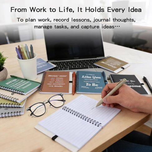 10 Sets/20 Pcs Employee Appreciation Gifts Bulk – Inspirational Notebooks with Motivational Pens, Small Notepads for Coworkers, Office Staff, Team, Volunteer, Nurse, Teachers, Housekeeping (Boho) in Saudi Arabia