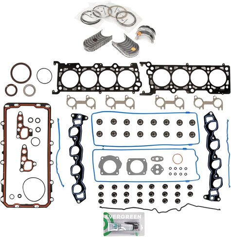 Evergreen SA-5494197697-5 Full Gasket Set Bearings Rings Compatible With/For 1992 Ford Crown Victoria 4.6L SOHC in Saudi Arabia