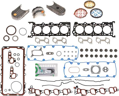 Evergreen SA-5494197826-5 مجموعة حشية كاملة حلقات محامل متوافقة مع/لـ 00-04 Ford E150 F150 Excursion 5.4L SOHC 16V in Saudi Arabia