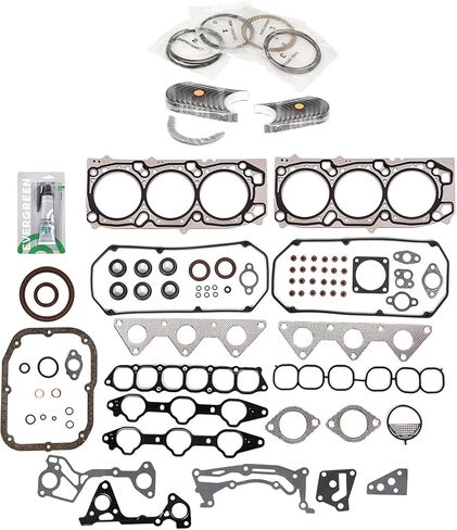 Evergreen SA-3129800127-6 مجموعة حشية كاملة محامل حلقات متوافقة مع/لـ 2007 ميتسوبيشي جالانت 3.8L SOHC 6G75 in Saudi Arabia