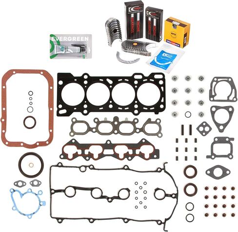 Evergreen SA-5494169137-2 Full Gasket Set Bearings Rings Fit 98-99 Mazda 626 2.0L DOHC FS in Saudi Arabia