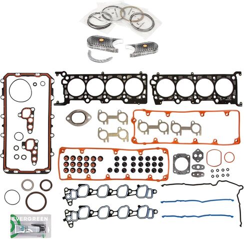 Evergreen SA-5494197925-6 Full Gasket Set Bearings Rings Compatible With/For 2003 Ford Crown Victoria E150 4.6L SOHC in Saudi Arabia
