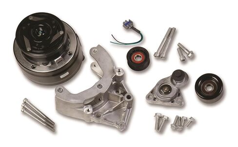 LS HIGH-MOUNT A/C ACCESSORY DRIVE KIT - INCLUDES R4 A/C COMPRESSOR, TENSIONER, & PULLEYS in Saudi Arabia