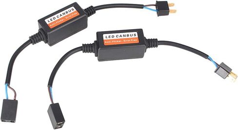 Bacar H7 Resistor Canceler Decoder Warning Error Free Anti-Flicker Harness CANBUS Decoder Accessories in Saudi Arabia
