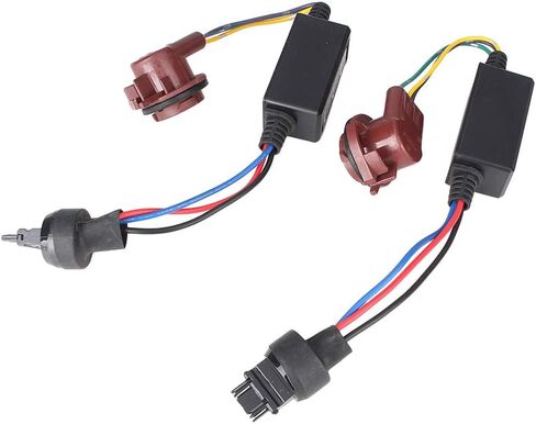 Bacar Error Free LED Decoder Adapter Anti-Flicker Harness Headlight Resistor Decoder for 3157-A Socket in Saudi Arabia