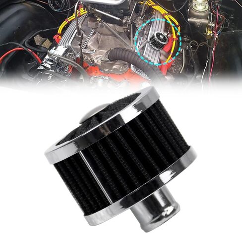 RYANSTAR RACING 23MM High Flow Vent Valve Cover Breather Filter Universal Car Air Filter Cold Air Intake Filter Small Air Filter Breather Universal Air Vent Cover Black in Saudi Arabia