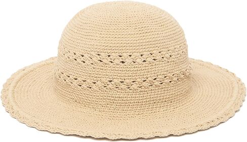 San Diego Hat Company Women's Crochet Hat, One Size, Tan in Saudi Arabia