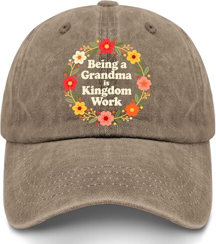 Beings a Grandma is Kingdoms Work Hat for Womens Soft Washed Distressed in Saudi Arabia
