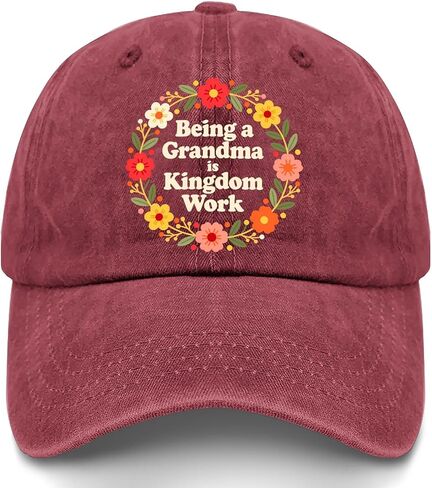 Beings a Grandma is Kingdoms Work Hat for Womens Soft Washed Distressed in Saudi Arabia