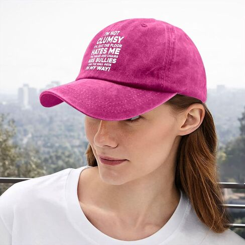 I'm Not Clumsy The Floor Hates Me Hats for Men Fashion Washed Distressed in Saudi Arabia
