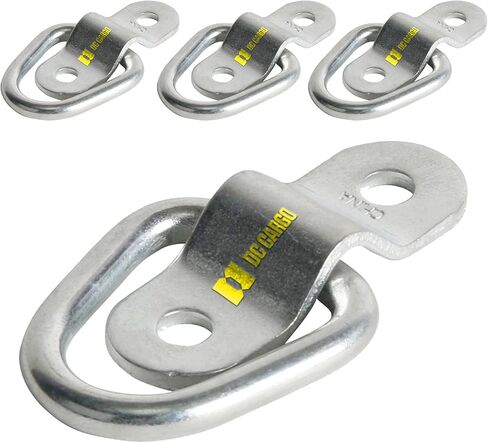 DC Cargo Mall D Ring Tie-Down Anchors for Trailer Truck Bed (4 Pack) – 1/4" Heavy-Duty D-Rings, 4,800 lb. Breaking Strength in Saudi Arabia