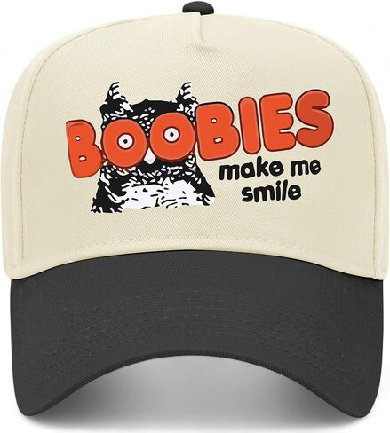 Make Me Smile Owl Vintage Trucker Hat | Funny Premium Adjustable Snapback Baseball Hat for Men & Women in Saudi Arabia