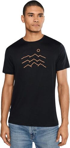 Icebreaker Men's Merino Blend 125 Cool-Lite Sphere Short Sleeve Tee Across The Peaks in Saudi Arabia