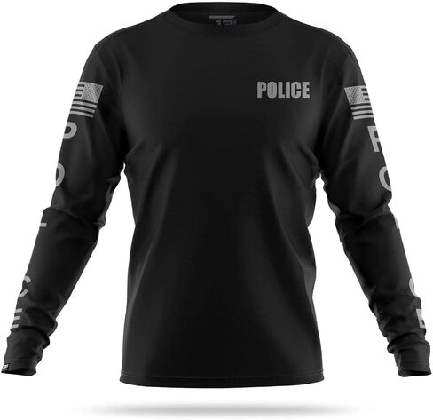 قميص Police بأكمام طويلة للرجال - قماش ACT1V3، ماص للرطوبة، مطاط في 4 اتجاهات، ياقة منظمة in Kuwait