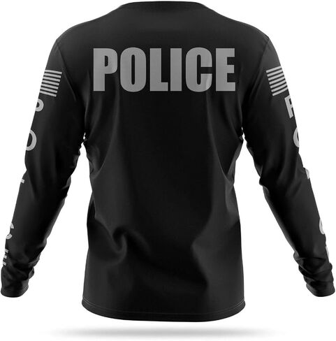 قميص Police بأكمام طويلة للرجال - قماش ACT1V3، ماص للرطوبة، مطاط في 4 اتجاهات، ياقة منظمة in Kuwait