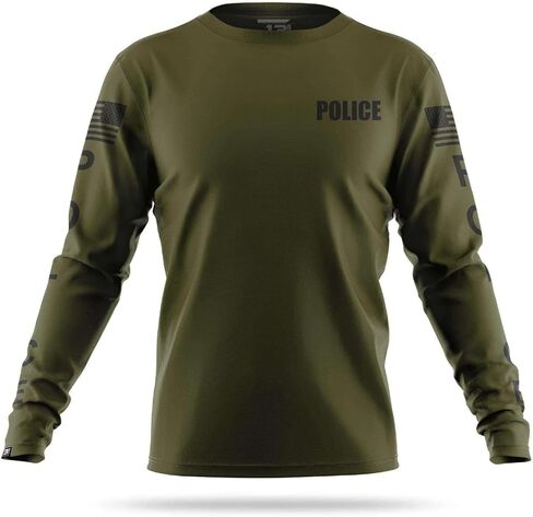 قميص Police بأكمام طويلة للرجال - قماش ACT1V3، ماص للرطوبة، مطاط في 4 اتجاهات، ياقة منظمة in Kuwait