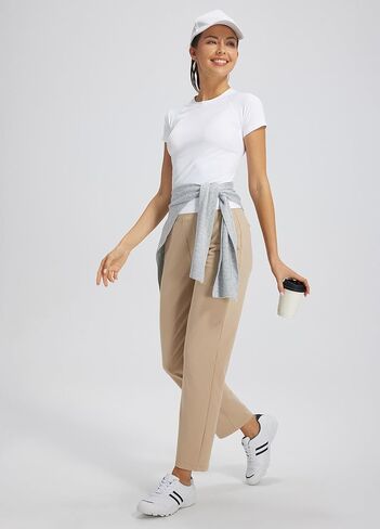 Libin Women's Golf Pants Stretchy Casual Travel Pants Athletic Sweatpants Dress Business Slacks with 4 Pockets in Kuwait