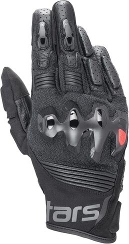 قفازات Alpinestars Halo الجلدية للدراجات النارية، حماية رياضية مثقوبة للشارع، معتمدة من CE، ملاءمة وتحكم ممتازين in Kuwait