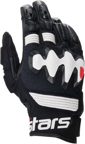 قفازات Alpinestars Halo الجلدية للدراجات النارية، حماية رياضية مثقوبة للشارع، معتمدة من CE، ملاءمة وتحكم ممتازين in Kuwait