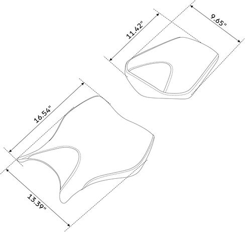 TCT-MOTORPARTS Black Driver Passenger Seat Motorcycle Cushion Pillion Fit For Honda CBR1000RR 2008-2016 in Saudi Arabia