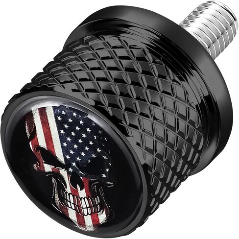 Black Stainless Knurled Fender Rear Seat Bolt Screw for Indian Scout All Models 2015-2020 - American Skeleton in Saudi Arabia