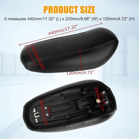 PSLER Electric Bike Seat Cushion - Waterproof Dirt Bike Seat, Fits for Light Bee X & S/X160/X260, Motorbike Long Seat for E-Bike, Carbon Fiber in Saudi Arabia