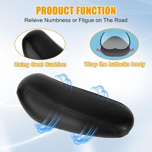 PSLER Electric Bike Seat Cushion - Waterproof Dirt Bike Seat, Fits for Light Bee X & S/X160/X260, Motorbike Long Seat for E-Bike, Carbon Fiber in Saudi Arabia