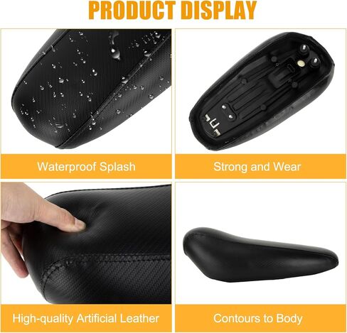 PSLER Electric Bike Seat Cushion - Waterproof Dirt Bike Seat, Fits for Light Bee X & S/X160/X260, Motorbike Long Seat for E-Bike, Carbon Fiber in Saudi Arabia