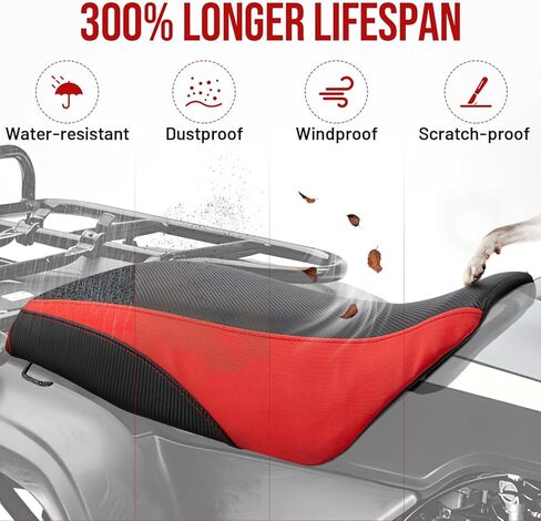 جلد مقعد كامل ATV متوافق مع Honda Foreman 400 TRX 400 TRX400FW 4x4 1995-2004، يستبدل OEM # 77100-HM7-A10ZB in Kuwait