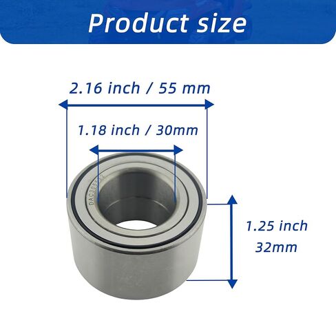 ATV UTV Ball Bearings DAC3055W DAC30550032 Auto Wheel Ball Bearing 30x55x32(2pcs) in Kuwait