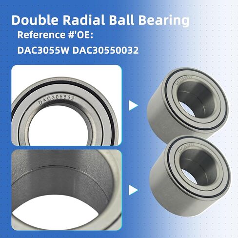 ATV UTV Ball Bearings DAC3055W DAC30550032 Auto Wheel Ball Bearing 30x55x32(2pcs) in Kuwait