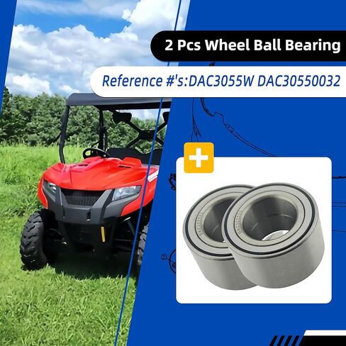 ATV UTV Ball Bearings DAC3055W DAC30550032 Auto Wheel Ball Bearing 30x55x32(2pcs) in Kuwait