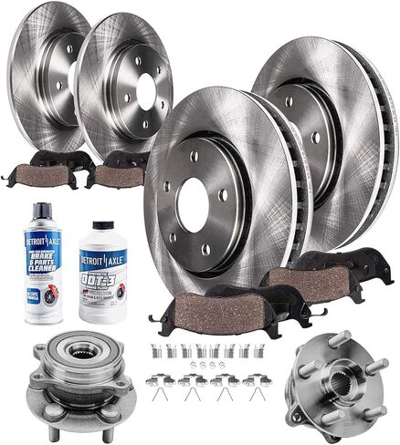 Detroit Axle - Front Brake Rotors for Chevrolet Blazer Traverse Enclave GMC Acadia, Disc Brake Rotors Replacement : 12.64" inch Front Rotor in Saudi Arabia