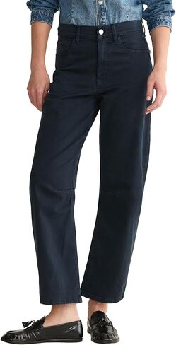 بنطال Warp + Weft النسائي من نسيج التويل الناعم المنحني من BNA - مقاس مريح مرتفع الارتفاع in Kuwait