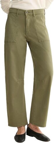 Warp + Weft Women’s BNA Twill Soft Curve Barrel Pants – High-Rise Relaxed Fit in Saudi Arabia