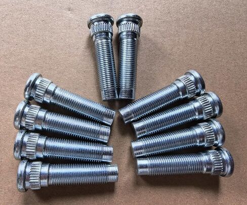 10pcs Rear Wheel Studs 610-481 1/2-20 15.7mm Knurl 53.3mm UHL Replacement for 04-11 Ford Ranger, 2001-2011 Crown Victoria, Grand Marquis & Mercury, 02-11 Lincoln Town Car in Saudi Arabia
