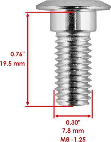 Caltric 8 Front Wheel Disc Stud Screw Bolt Compatible with Yamaha Rhino 660 Yxr660 4X4 2004-2007 in Saudi Arabia