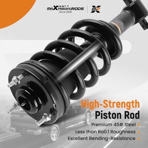 maxpeedingrods 2 قطعة دعامة أمامية لسيارة Chevy Silverado 1500 GMC Sierra 1500 2007-2013، 139105 1336333 دعامة ممتصة للصدمات مع مجموعة زنبركية ملفوفة in Saudi Arabia